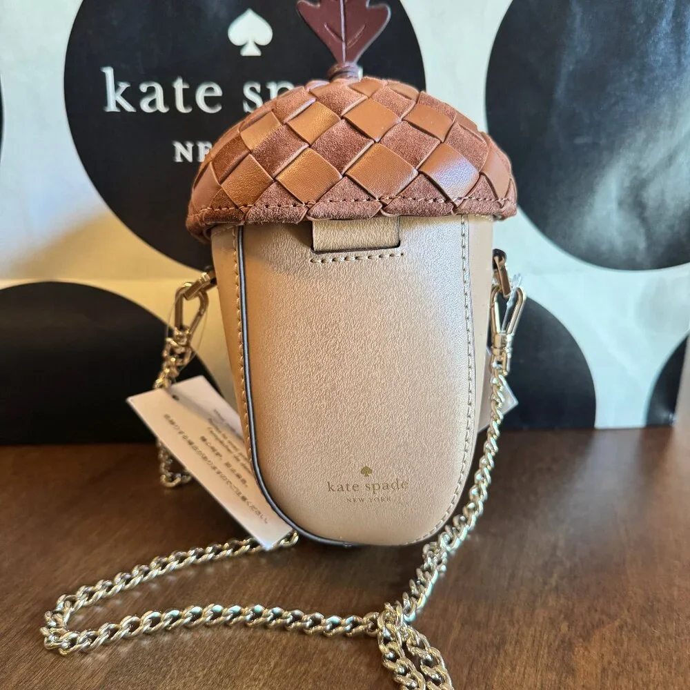 NWT Kate Spade Take a Hike 3D Acorn Crossbody Purse Limited Edition Novelty Bag - Picture 2 of 9
